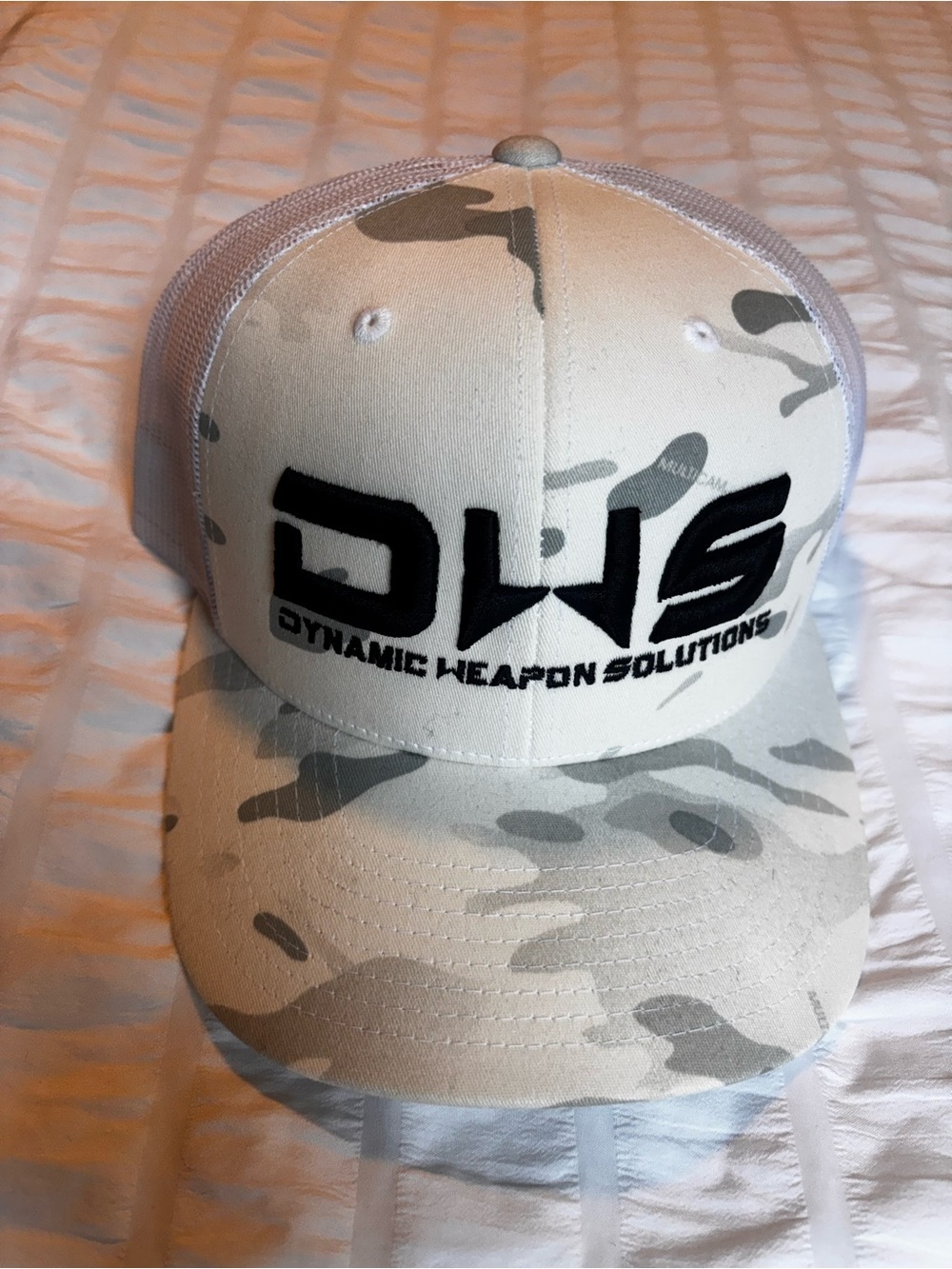 DWS Dynamic Weapon Solutions Camouflage Trucker Hat - Desert Camo